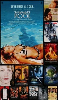 3h781 LOT OF 17 UNFOLDED DOUBLE-SIDED 27X40 ONE-SHEETS '90s-00s a variety of movie images!