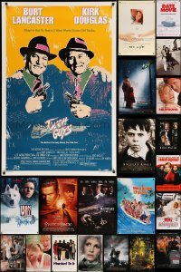 3h708 LOT OF 33 UNFOLDED MOSTLY DOUBLE-SIDED MOSTLY 27X40 ONE-SHEETS '80s-00s cool movie images!