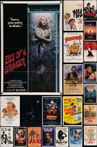 3h215 LOT OF 105 FOLDED ONE-SHEETS '70s-90s great images from a variety of different movies!