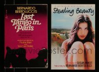 3h557 LOT OF 2 BERNARDO BERTOLUCCI PUBLISHED SCREENPLAYS '70s-90s Last Tango in Paris & more!