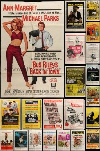 3h224 LOT OF 53 FOLDED ONE-SHEETS '60s-70s great images from a variety of different movies!