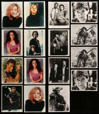 3h185 LOT OF 16 REPRO COLOR AND BLACK & WHITE 8X10 PHOTOS '80s a variety of great portraits!