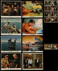 3h199 LOT OF 18 COLOR 8X10 STILLS AND MINI LOBBY CARDS '60s great scenes from a variety of movies!