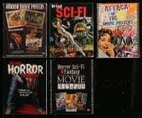 3h396 LOT OF 5 BRUCE HERSHENSON HORROR/SCI-FI SOFTCOVER MOVIE BOOKS '90s-00s color poster images!