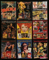 3h379 LOT OF 9 VINTAGE HOLLYWOOD POSTERS AUCTION CATALOGS '90s-00s color poster images!