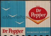 3h017 DR PEPPER blue style 20x27 advertising poster '60s distinctively different, classic logos!