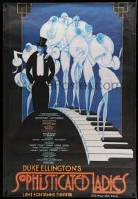 3h009 SOPHISTICATED LADIES 41x60 stage poster '81 based on the music of Duke Ellington, TW art!