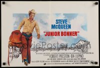 3j178 JUNIOR BONNER Belgian '72 full-length rodeo cowboy Steve McQueen carrying saddle!