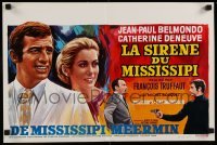 3j185 MISSISSIPPI MERMAID Belgian '70 Francois Truffaut's La Sirene du Mississippi, Belmondo!