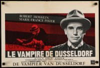 3j195 SECRET KILLER Belgian '65 Robert Hossein's Le Vampire de Dusseldorf!