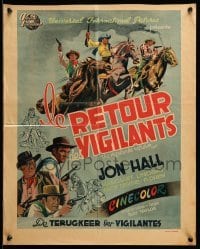 3j200 VIGILANTES RETURN Belgian '46 Jon Hall, Margaret Lindsay & Andy Devine, western action!