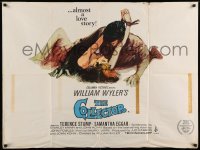 3j485 COLLECTOR British quad '65 art of Terence Stamp & Samantha Eggar, William Wyler directed!