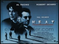 3j502 HEAT British quad '96 Al Pacino, Robert De Niro, Val Kilmer, Michael Mann directed!