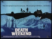 3j503 HOUSE BY THE LAKE British quad '76 Don Stroud, Brenda Vaccaro, Death Weekend!