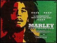 3j513 MARLEY advance DS British quad '12 reggae music, cool red, yellow & green image of Bob Marley
