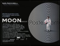 3j519 MOON DS British quad '09 great image of lonely Sam Rockwell!