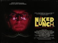 3j522 NAKED LUNCH British quad '91 David Cronenberg, Peter Weller, William S. Burroughs!