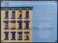 3j524 NEW YORK STORIES British quad '89 Woody Allen, Martin Scorsese, Francis Ford Coppola!