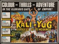 3j539 VENGEANCE OF KALI British quad '63 Kali Yug La Dea Della Vendetta, completely different art!