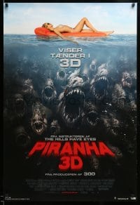 3j289 PIRANHA 3D Danish '10 Richard Dreyfuss, sexy bikini girl & monster fish!