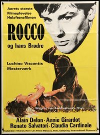 3j293 ROCCO & HIS BROTHERS Danish '61 Luchino Visconti's Rocco e I Suoi Fratelli, Alain Delon!
