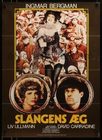 3j295 SERPENT'S EGG Danish '78 directed by Ingmar Bergman, Liv Ullmann & David Carradine!