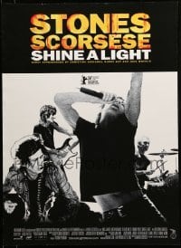 3j297 SHINE A LIGHT Danish '08 Scorsese's Rolling Stones documentary, cool b/w image!