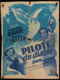 3j679 CHAIN LIGHTNING French 23x31 '49 military test pilot Humphrey Bogart, Eleanor Parker!