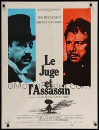 3j699 JUDGE & THE ASSASSIN French 24x32 '76 Bertrand Tavernier's Le Juge et l'assassin!