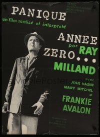 3j719 PANIC IN YEAR ZERO French 23x31 '64 Ray Milland, Hagen, Frankie Avalon, looting & lust!