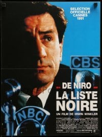 3j762 GUILTY BY SUSPICION French 15x20 '91 great close-up of Robert De Niro