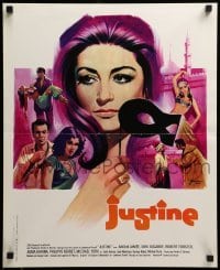 3j771 JUSTINE French 18x22 '69 Grinsson art of super sexy Anouk Aimee!
