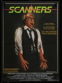3j789 SCANNERS French 14x20 '81 David Cronenberg, in 20 seconds your head explodes, art by Joann!