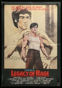 3j116 LEGACY OF RAGE Indian '86 Diaz art of Bruce Lee's son Brandon in his first role!