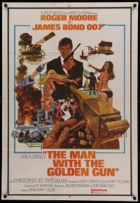 3j117 MAN WITH THE GOLDEN GUN Indian '74 Roger Moore as James Bond by Robert McGinnis