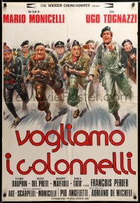 3j379 VOGLIAMO I COLONNELLI Italian 1sh '73 Mario Monicelli political comedy starring Ugo Tognazzi