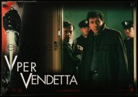 3j436 V FOR VENDETTA set of 6 Italian 16x23 pbustas '05 Wachowskis, Natalie Portman, Hugo Weaving!