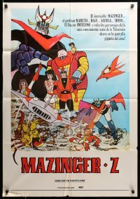 3j025 MAZINGER-Z South American '70s cool Japanese anime cartoon about giant battling robots!