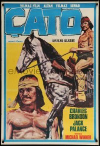 3j147 CHATO'S LAND Turkish '72 what Charles Bronson's land doesn't kill, he will, cool artwork!