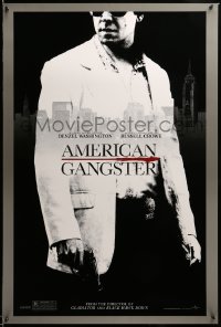 3k518 AMERICAN GANGSTER teaser 1sh '07 close-up of Russell Crowe, Ridley Scott directed!
