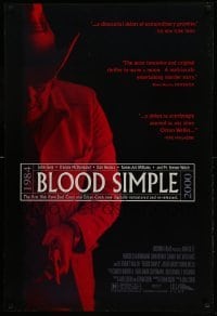 3k556 BLOOD SIMPLE DS 1sh R00 Joel & Ethan Coen, Frances McDormand, cool film noir image!