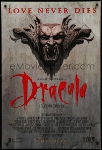 3k560 BRAM STOKER'S DRACULA advance DS 1sh '92 Francis Ford Coppola, Oldman & Ryder, unrated!