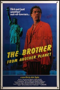3k566 BROTHER FROM ANOTHER PLANET 1sh '84 John Sayles, alien Joe Morton & Statue of Liberty!