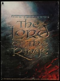 3k414 LORD OF THE RINGS 22x30 commercial poster '78 JRR Tolkien, art of title carved in stone!