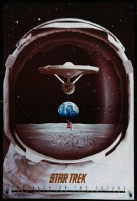 3k427 STAR TREK: THE FACE OF THE FUTURE 27x40 commercial poster '92 Enterprise in astronaut helmet