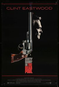 3k604 DEAD POOL 1sh '88 Clint Eastwood as tough cop Dirty Harry, cool gun image!