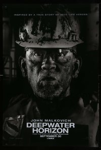 3k608 DEEPWATER HORIZON teaser DS 1sh '16 great close-up image of oil-covered John Malkovich!