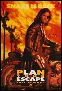 3k633 ESCAPE FROM L.A. teaser 1sh '96 John Carpenter, Kurt Russell returns as Snake Plissken!