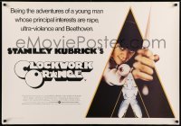 3k440 CLOCKWORK ORANGE 28x40 REPRO poster '80s Stanley Kubrick, Castle art of Malcolm McDowell!