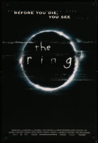 3k849 RING DS 1sh '02 creepy Ringu, Gore Verbinski directed, Naomi Watts, Daveigh Chase!